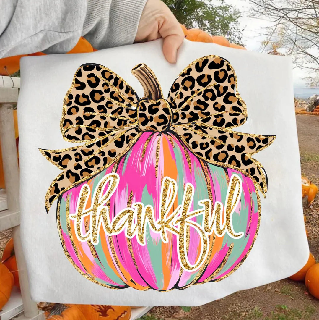 Thankful Pumpkin DTF Print