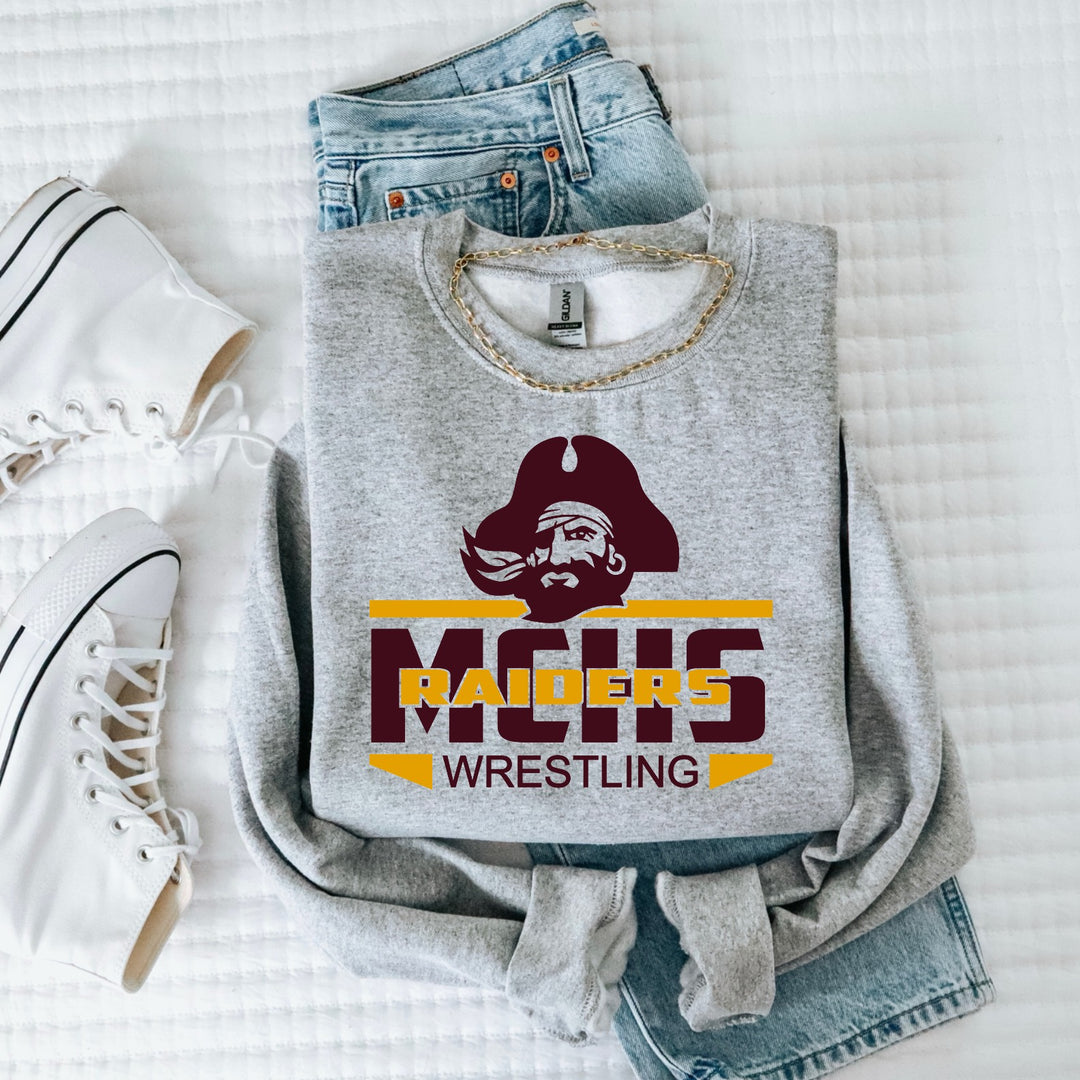 MCHS Raiders Wrestling Sweatshirt