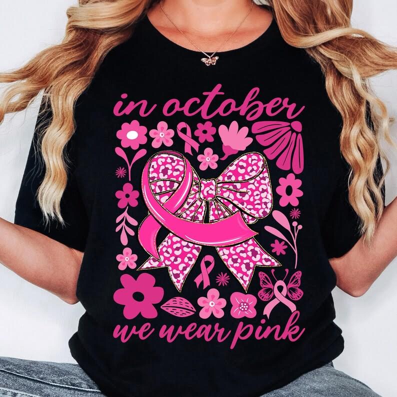 In October We Wear Pink DTF Print