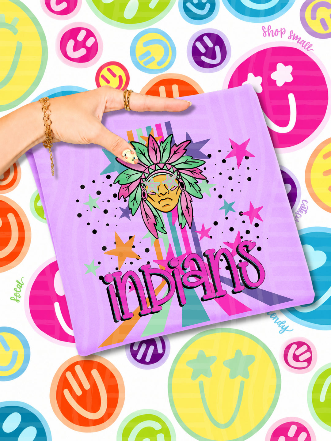 Starry Eyes Rainbow Mascots DTF Print