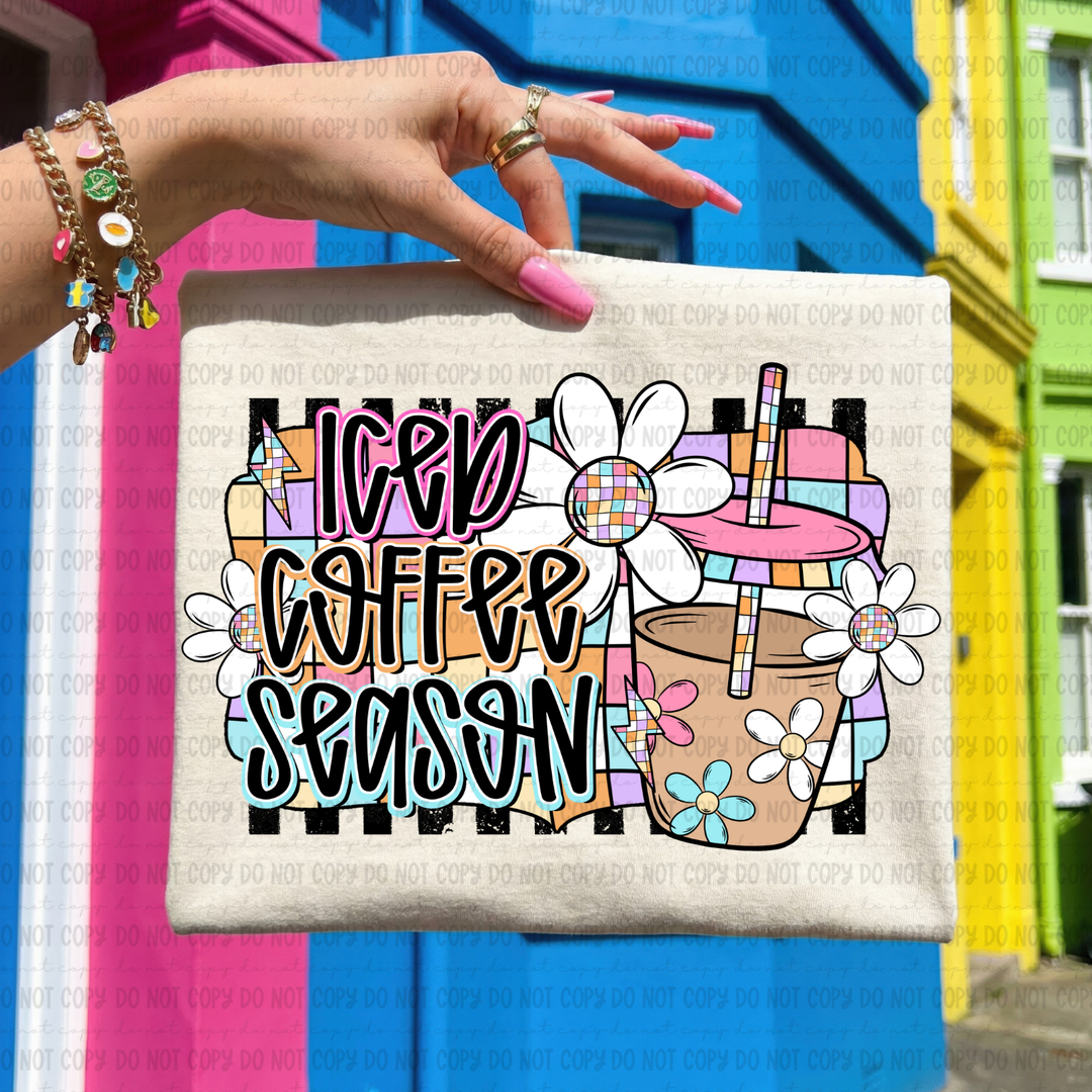 Iced Coffee Season DTF Print