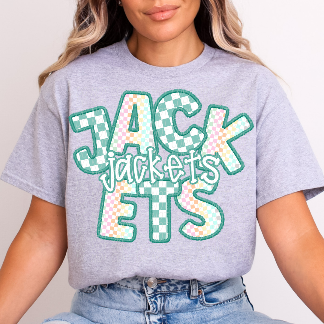 Spring Checker Mascots Youth DTF Print