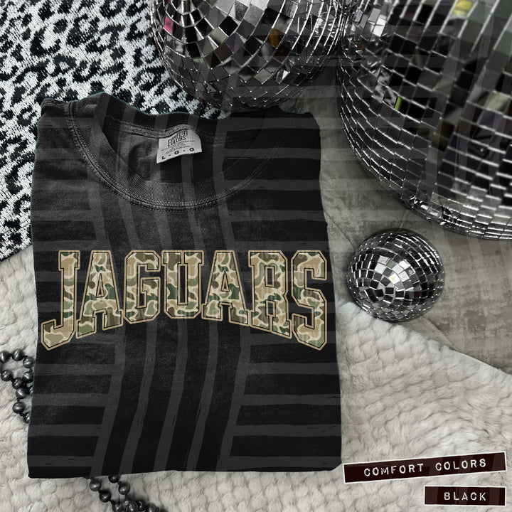 Simple Camo Arched Glitter Mascots DTF Print