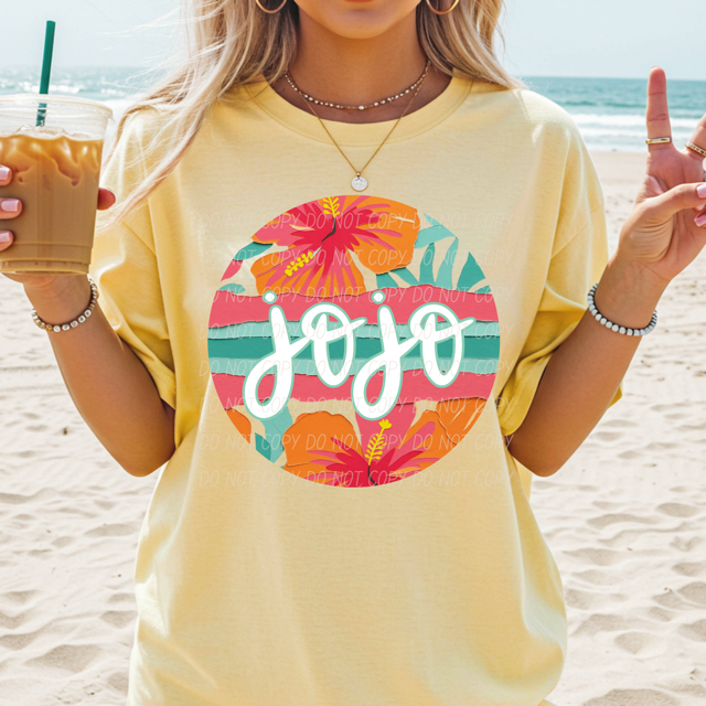 Tropical Mother's Day Titles DTF Print
