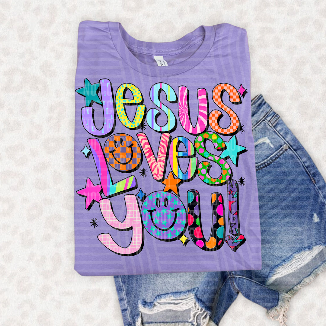 Jesus Loves You DTF Print