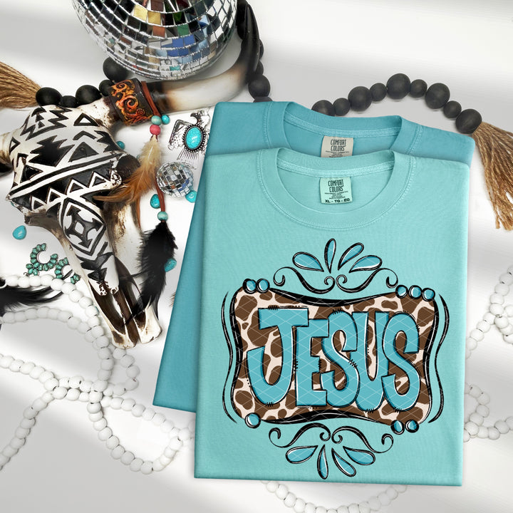 Jesus Western DTF Print