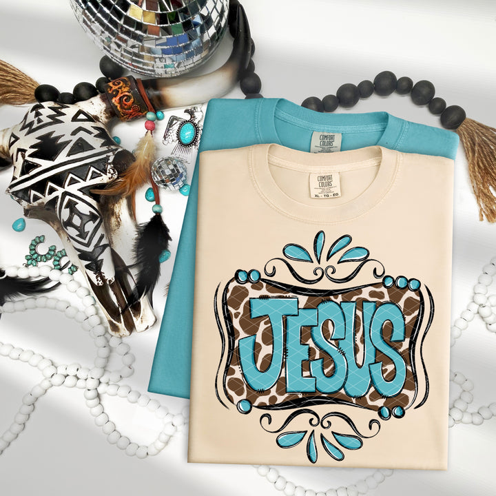 Jesus Western DTF Print
