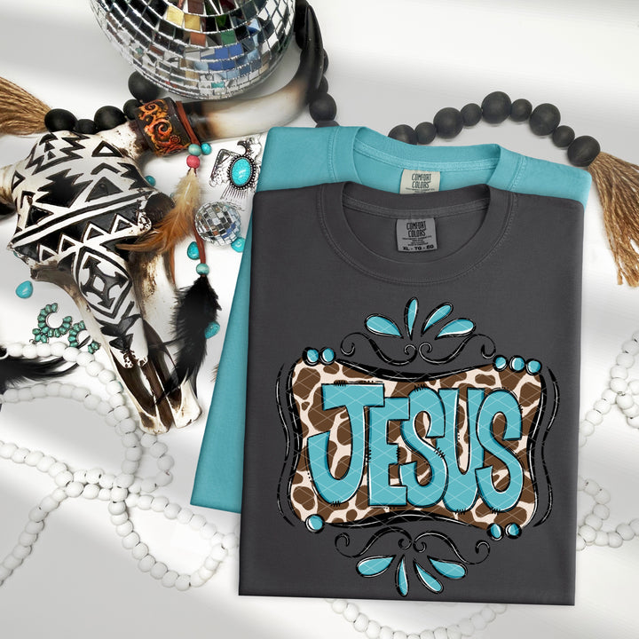 Jesus Western DTF Print