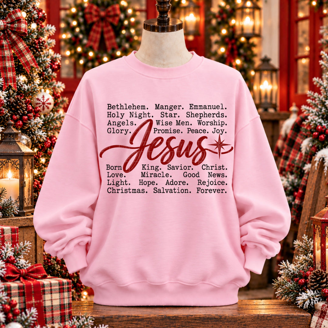 Jesus Typography DTF Print