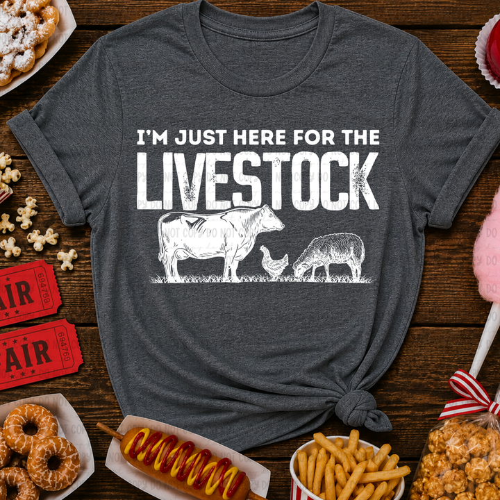 Just Here For The Livestock DTF Print