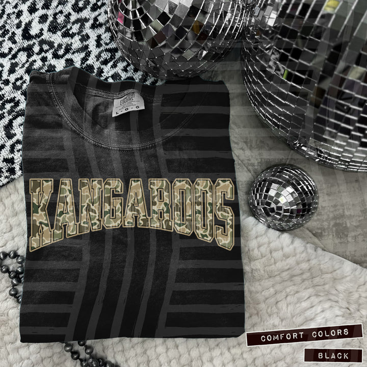 Simple Camo Arched Glitter Mascots DTF Print