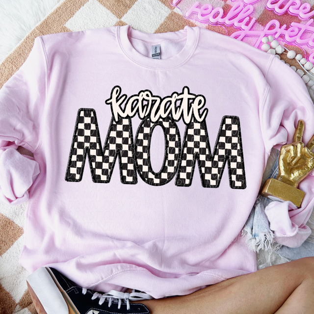 Checker Sports Mom DTF Print
