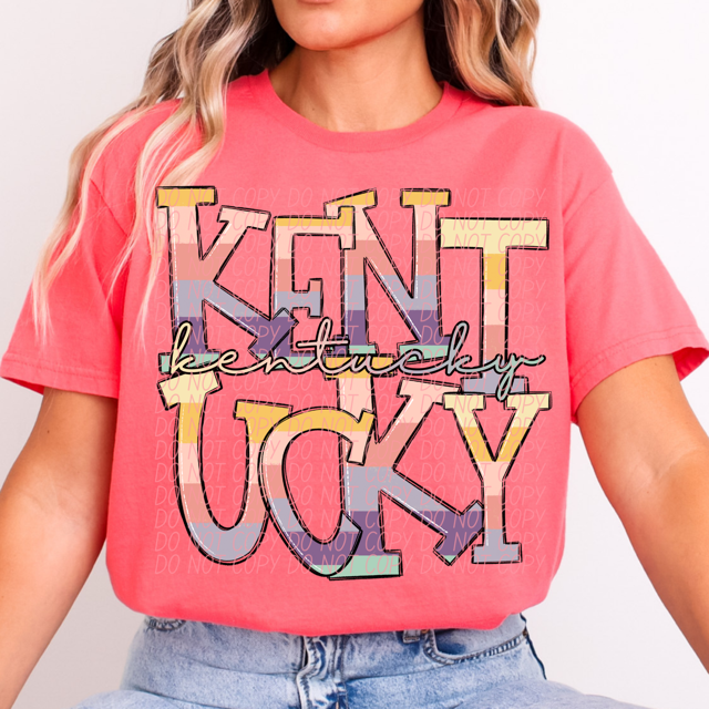 Pastel States DTF Print