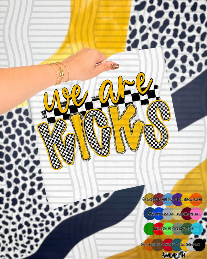 We Are Checker Crush Colors Mascots DTF Print