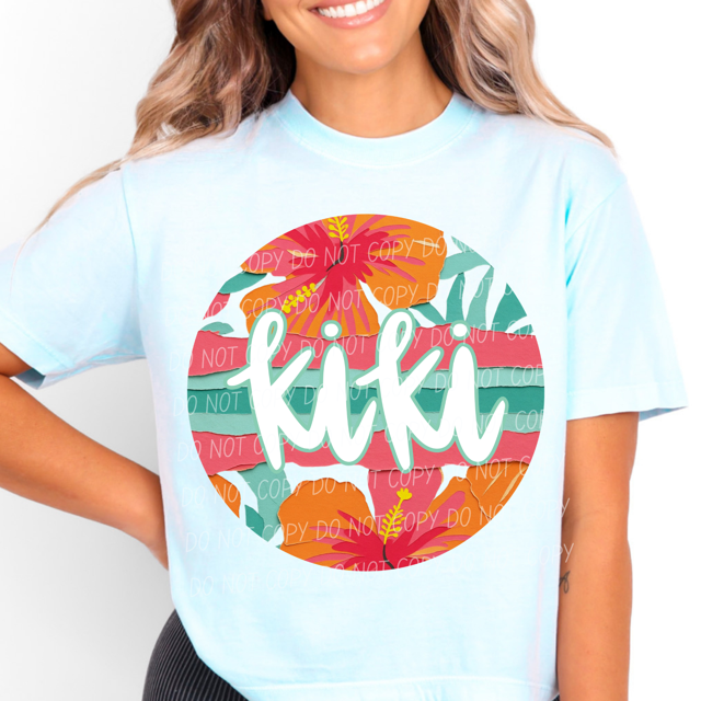 Tropical Mother's Day Titles DTF Print