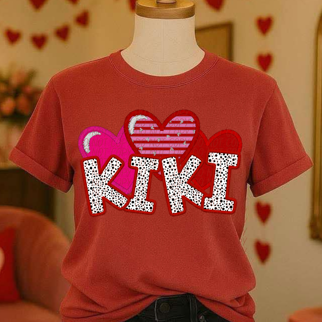 Valentine Names DTF Print