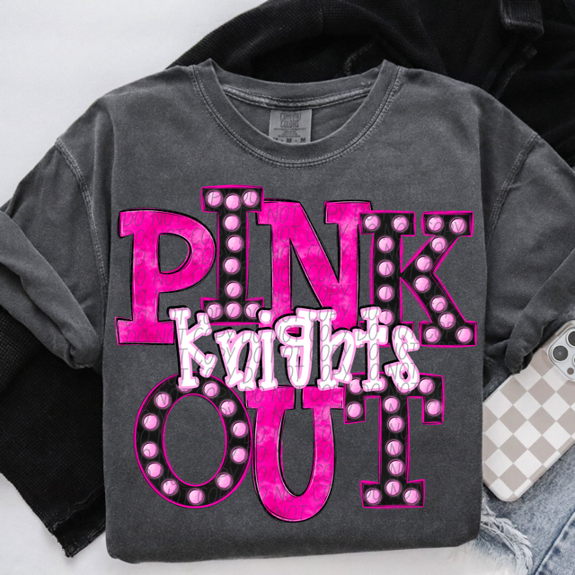 Pink Out Marquee DTF Print