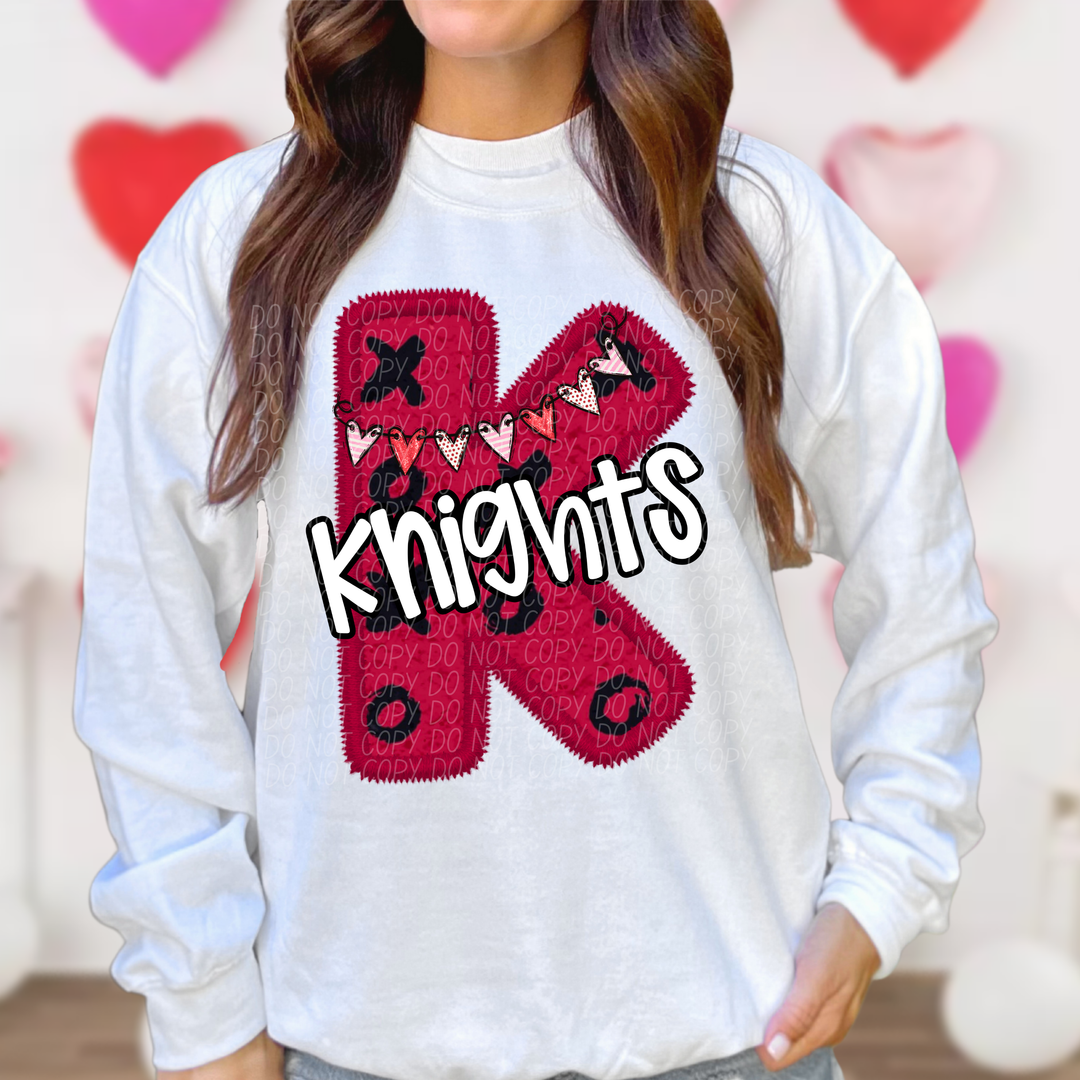 Valentines Day School Spirit T-Z DTF Print