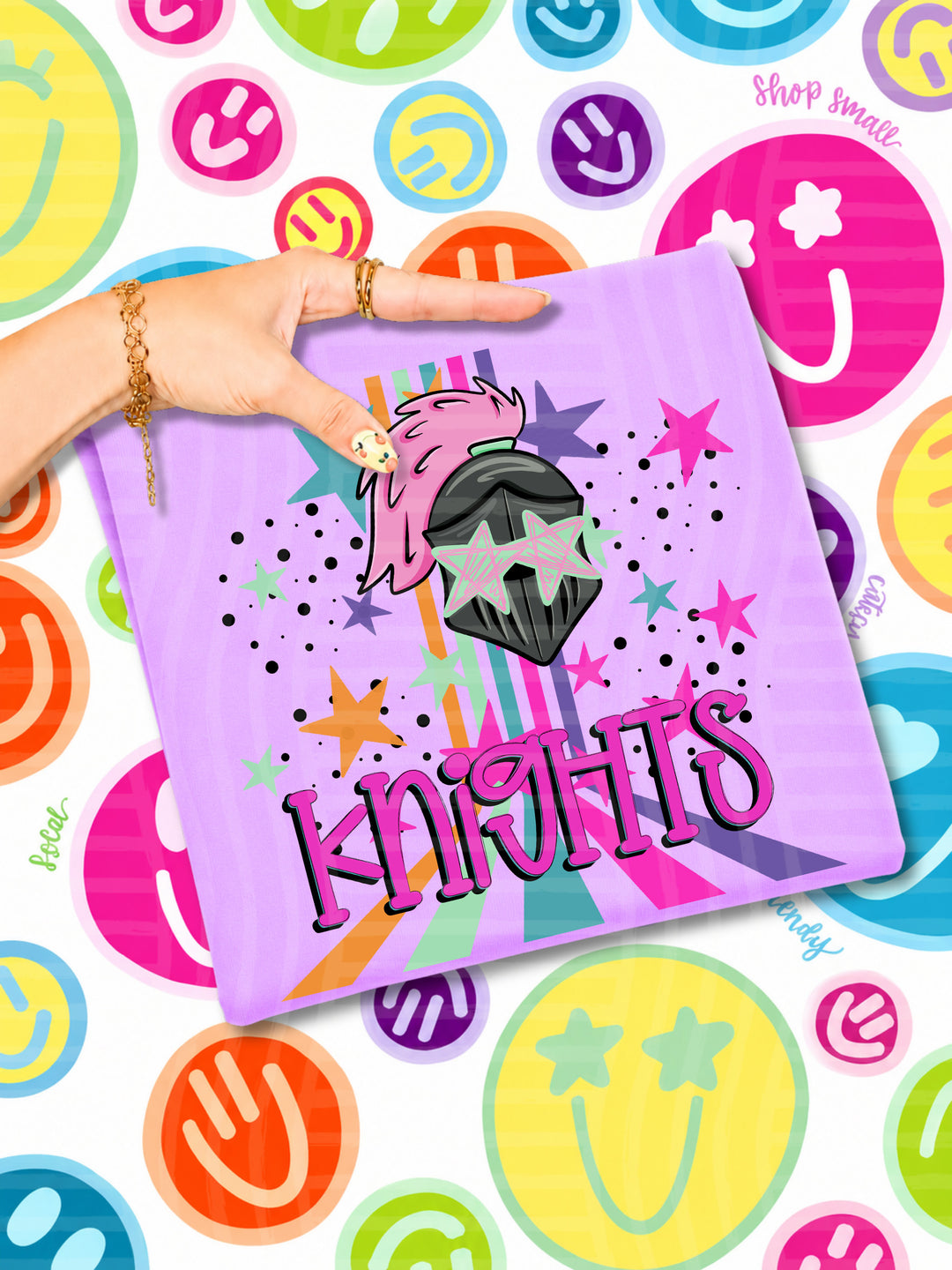 Starry Eyes Rainbow Mascots DTF Print