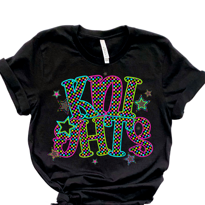 Neon Star Mascots DTF Print
