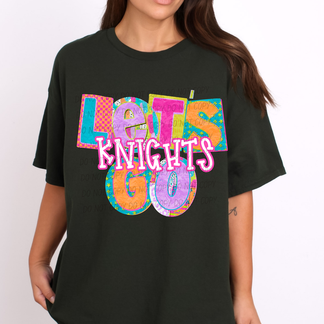 Patchwork Pep Club DTF Print