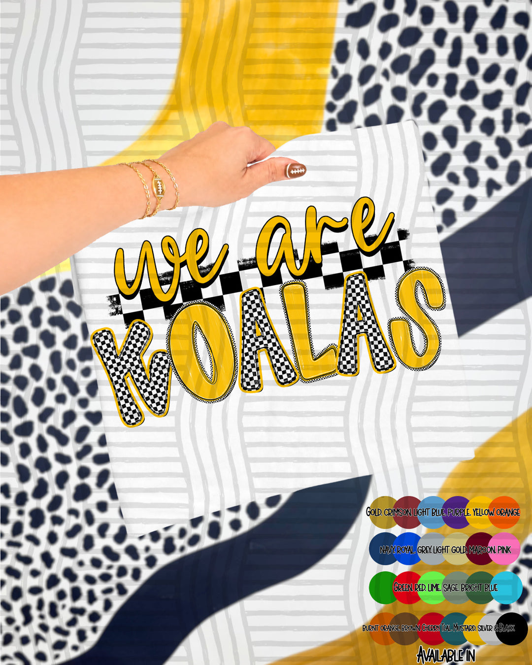 We Are Checker Crush Colors Mascots DTF Print