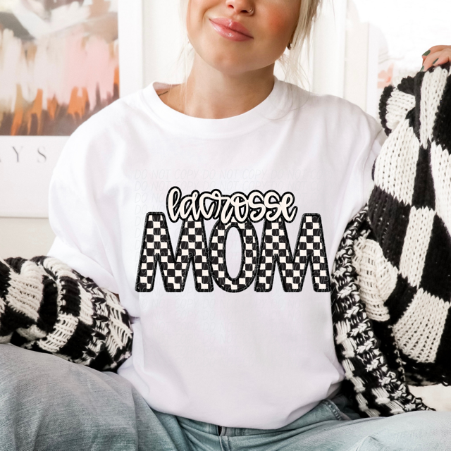 Checker Sports Mom DTF Print