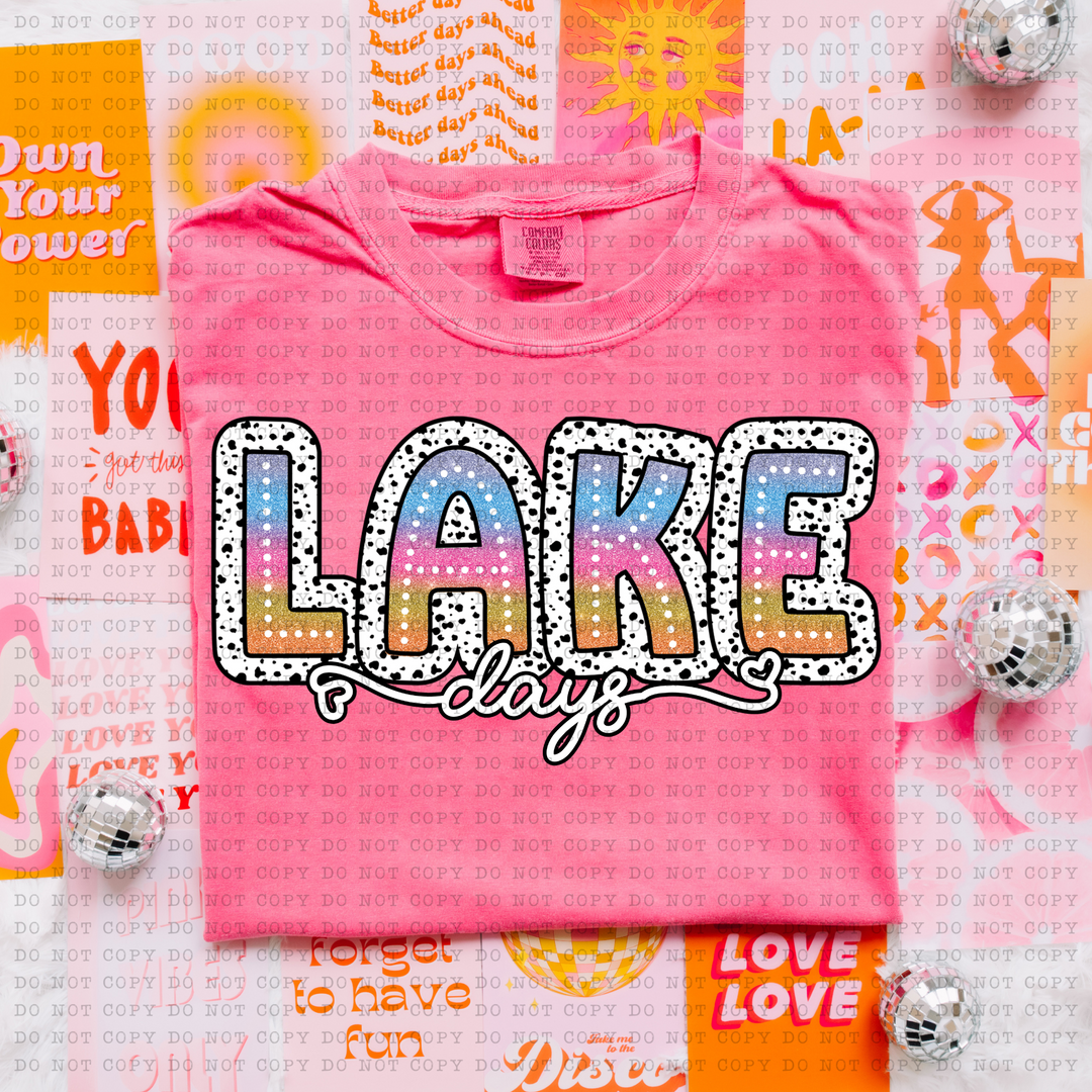 Lake Days DTF Print