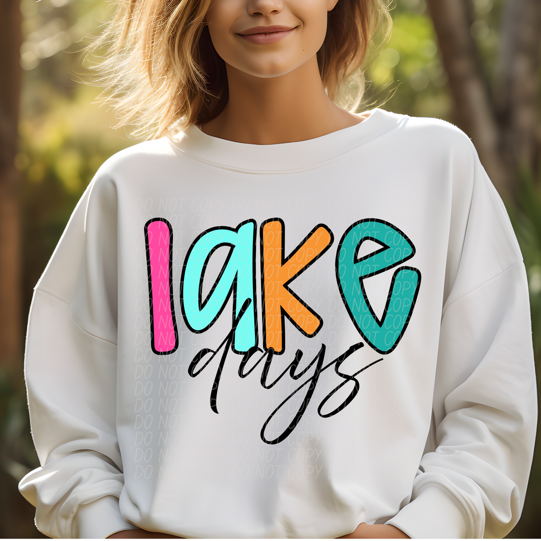 Lake Days DTF Print