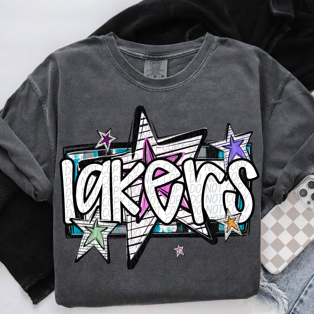Bright Stars Mascots Youth DTF Print