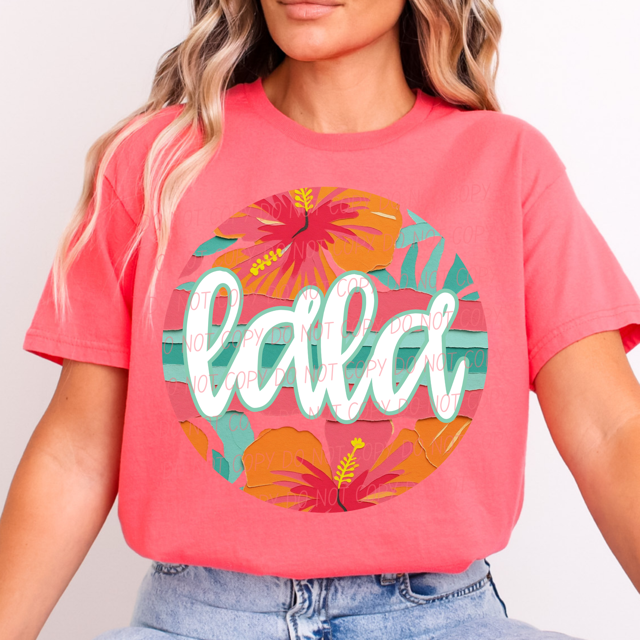 Tropical Mother's Day Titles DTF Print