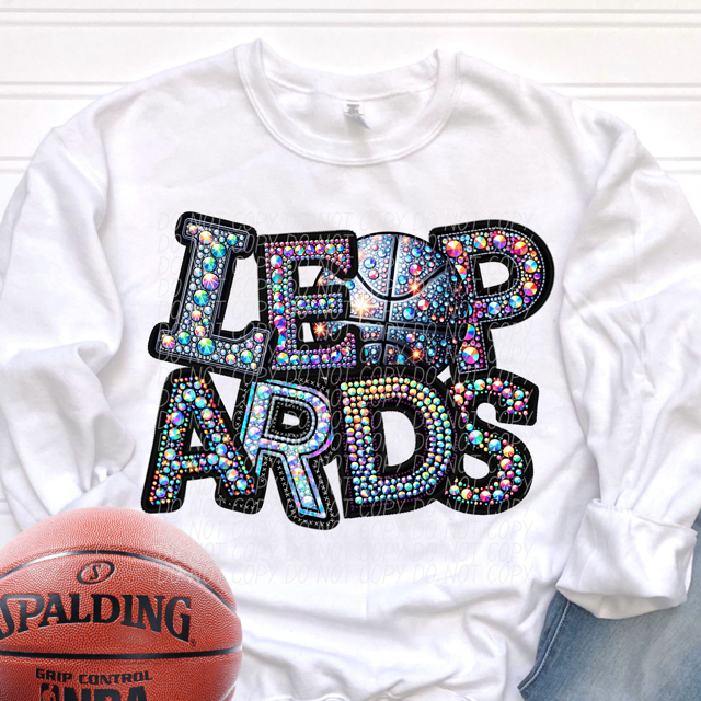 Rhinestone Basketball Mascots DTF Print