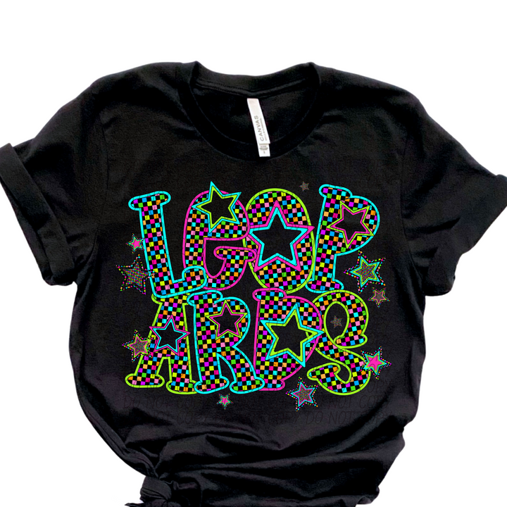 Neon Star Mascots DTF Print