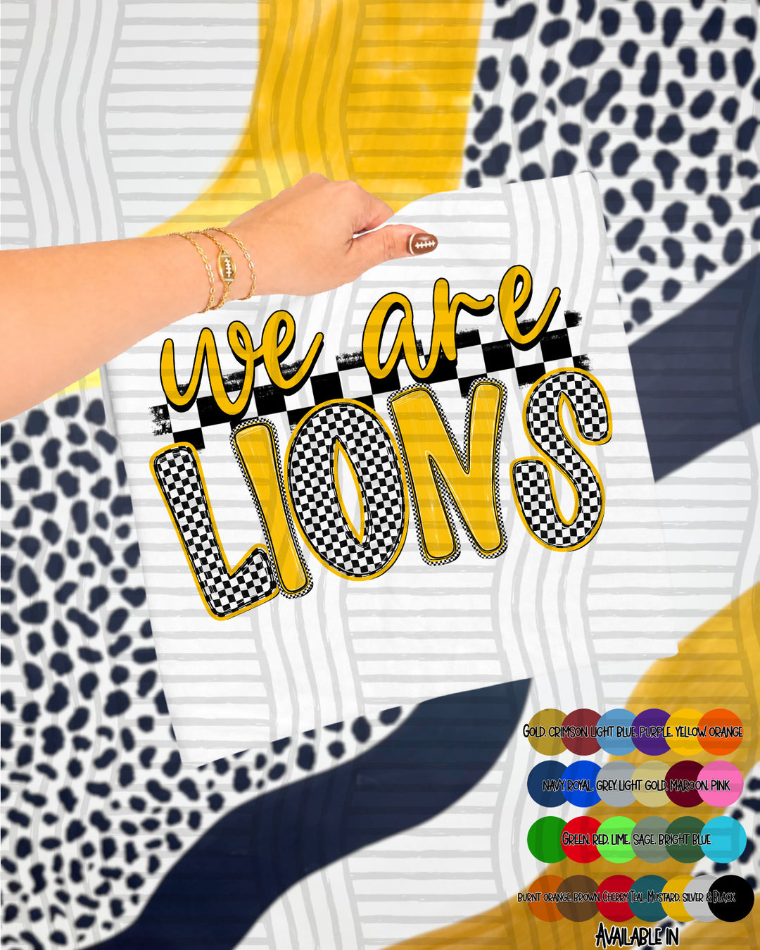 We Are Checker Crush Colors Mascots DTF Print
