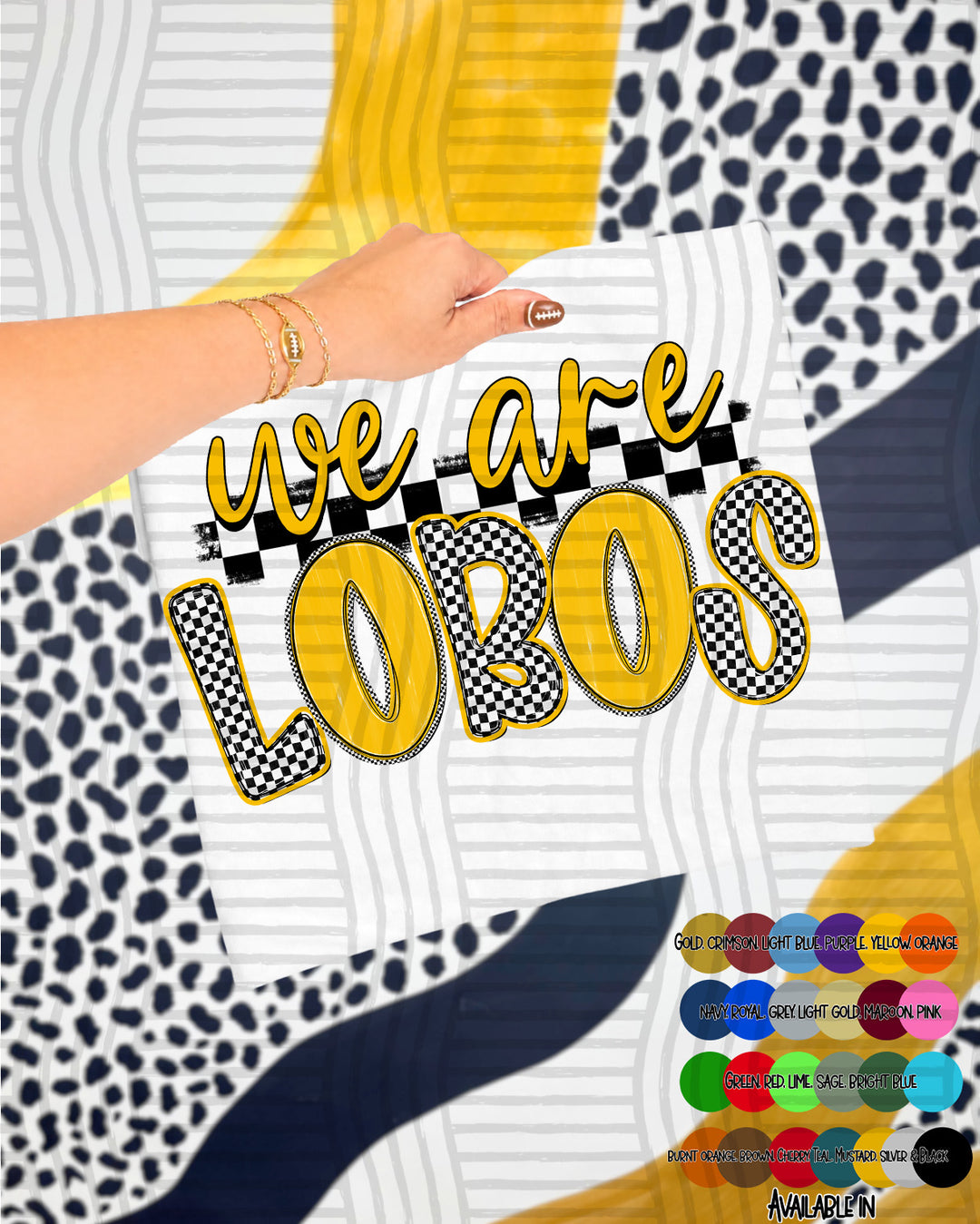 We Are Checker Crush Colors Mascots DTF Print