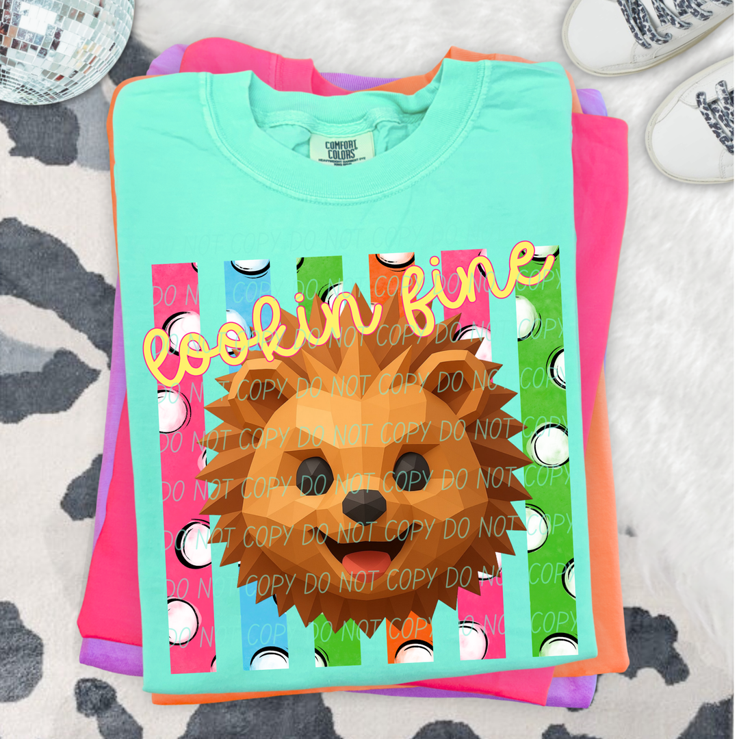 Lookin' Fine Porcupine DTF Print