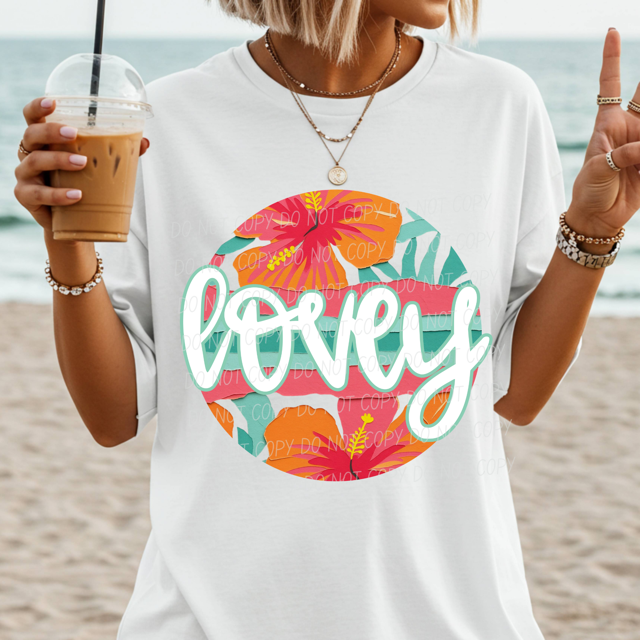 Tropical Mother's Day Titles DTF Print