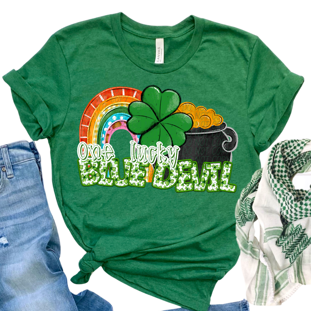 St Patrick's Day One Lucky Mascot Collection Listing 2 DTF Print