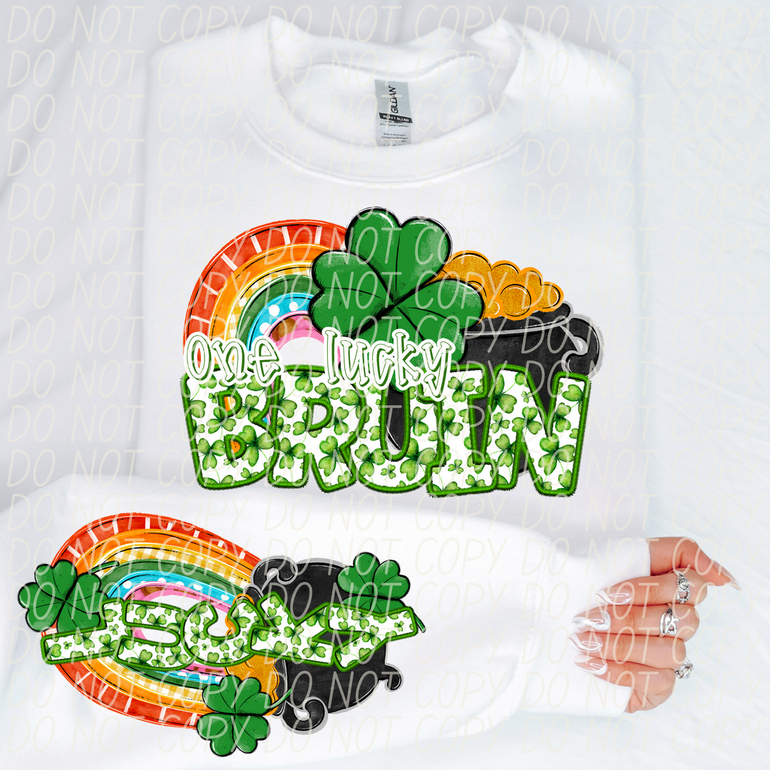 St Patrick's Day One Lucky Mascot Collection Listing 2 DTF Print