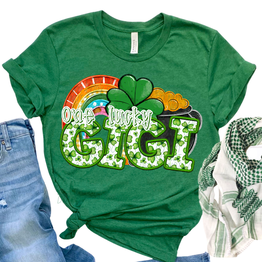 St Patrick's Day One Lucky Family Names Collection DTF Print