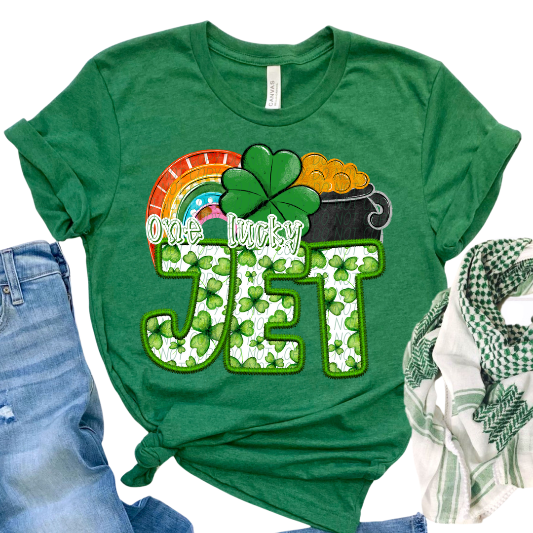 St Patrick's Day One Lucky Mascot Collection Listing 2 DTF Print