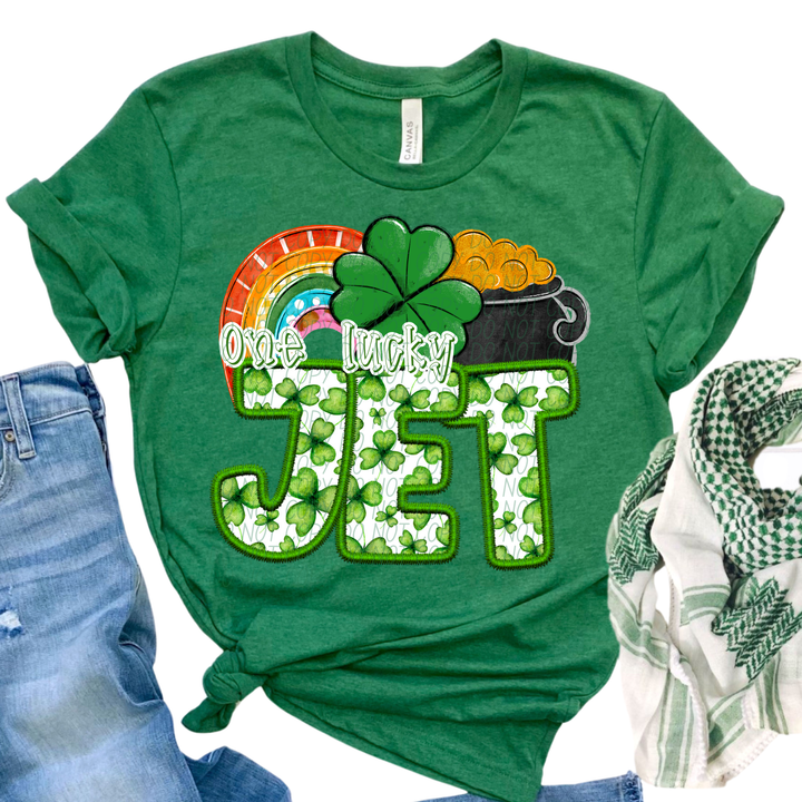 St Patrick's Day One Lucky Mascot Collection Listing 2 DTF Print