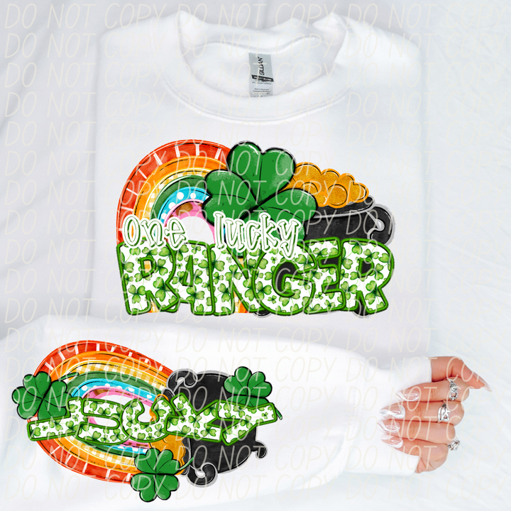 St Patrick's Day One Lucky Mascot Collection Listing 2 DTF Print