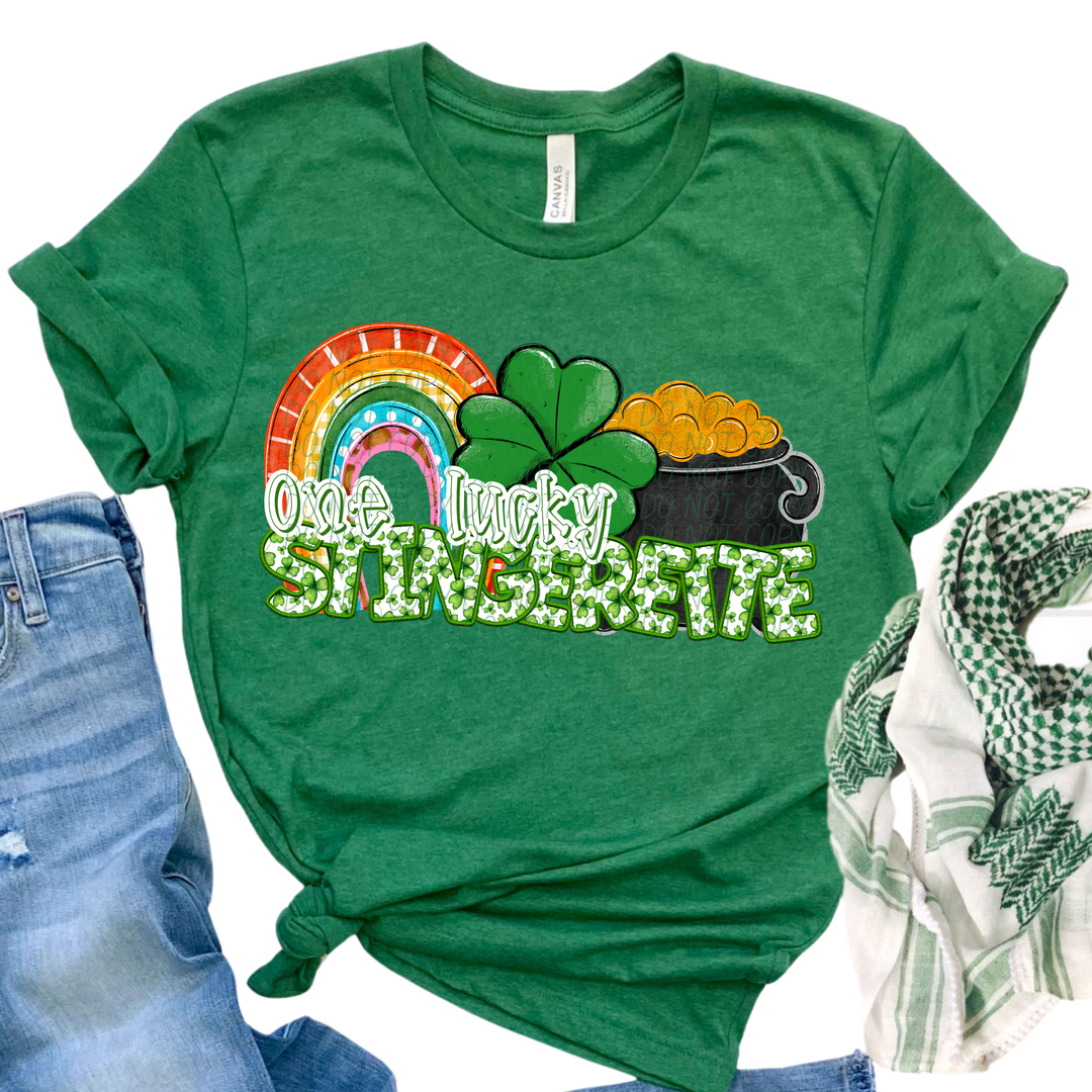 St Patrick's Day One Lucky Mascot Collection Listing 2 DTF Print