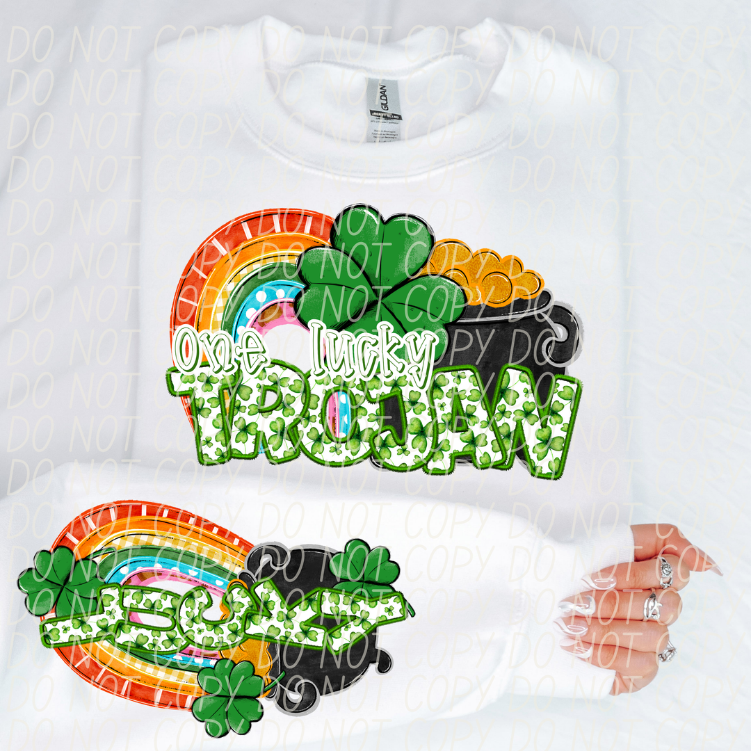 St Patrick's Day One Lucky Mascot Collection Listing 2 DTF Print