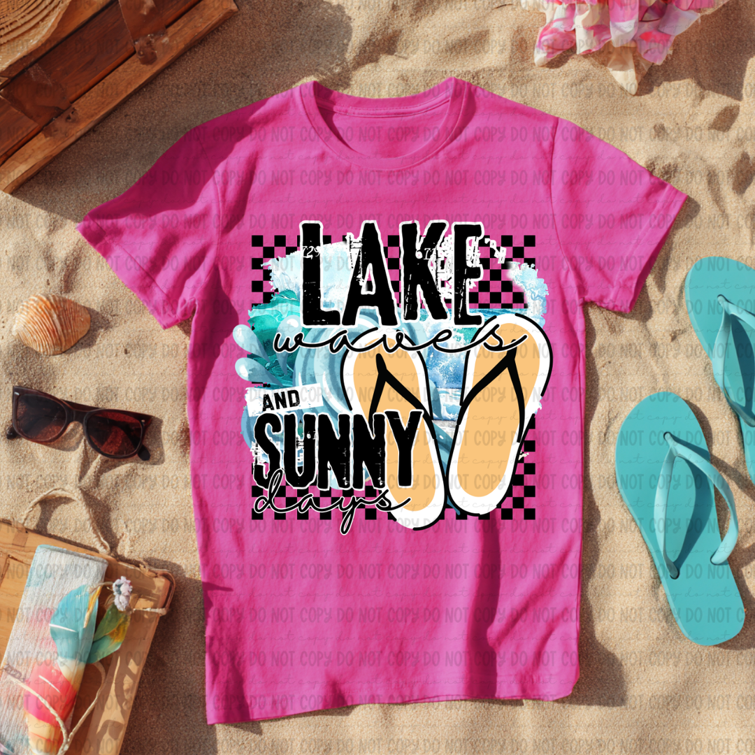 Lake Waves And Summer Days  DTF Print