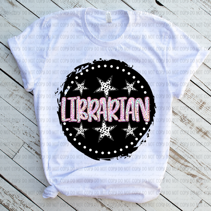 Color Dotted School Occupations DTF Print