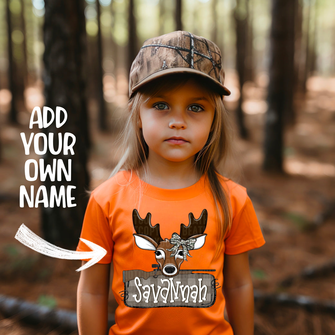 Lil Hunter Girl DTF Print