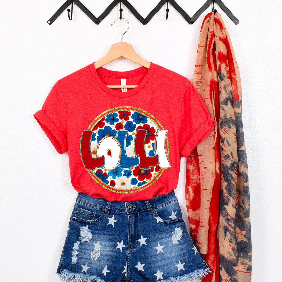 Floral 4th Of July Collection DTF Print