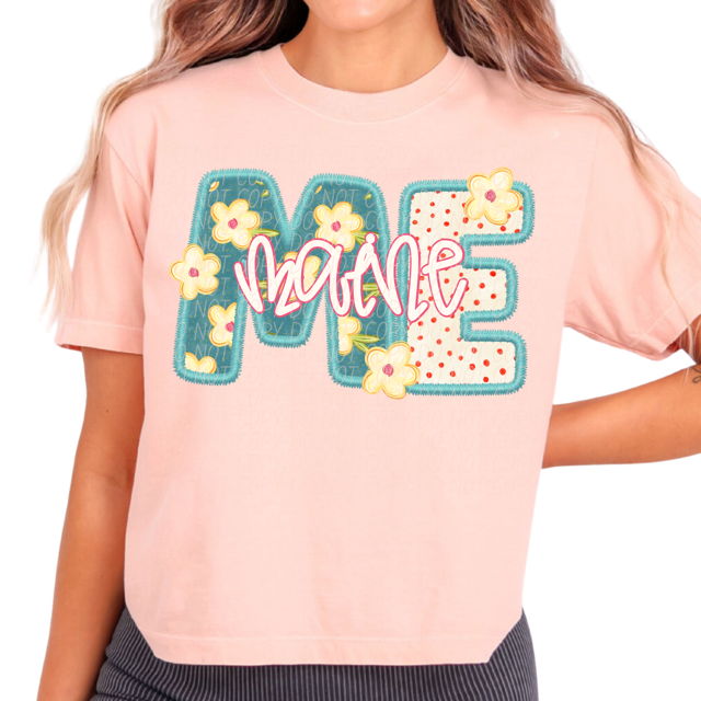 Retro Floral States DTF Print